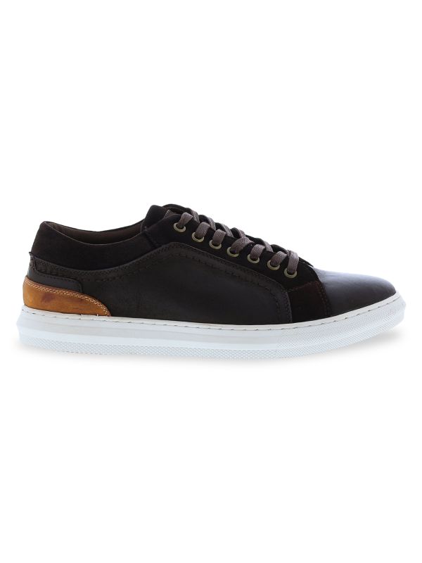 English Laundry Weaver Low Top Leather Sneakers